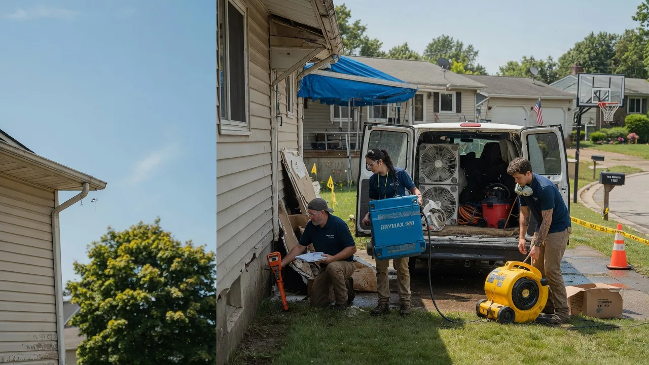 Ceiling Leak Cleanup in Nelsonville, OH near me